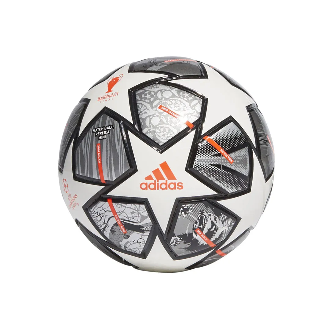 ADIDAS KIDS FINALE 21 20TH ANNIVERSARY UCL MINI BALL MINI BALL WHITE