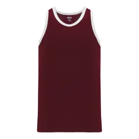 Athletic Knit (AK) B1325L-233 Ladies Maroon/White League Basketball Jersey