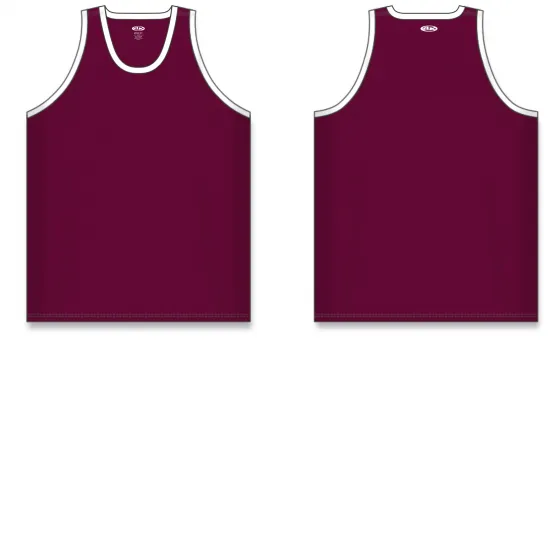 Athletic Knit (AK) B1325L-233 Ladies Maroon/White League Basketball Jersey