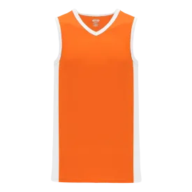 Athletic Knit (AK) B2115Y-238 Youth Orange/White Pro Basketball Jersey