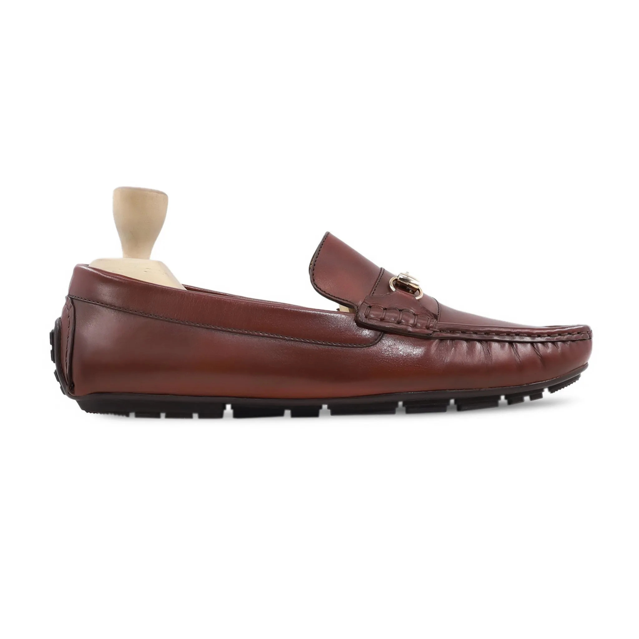 Audra - Men's Oxblood Calf Leather Driver Shoe