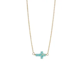 bara boheme | Small "CROSS" Opal Choker