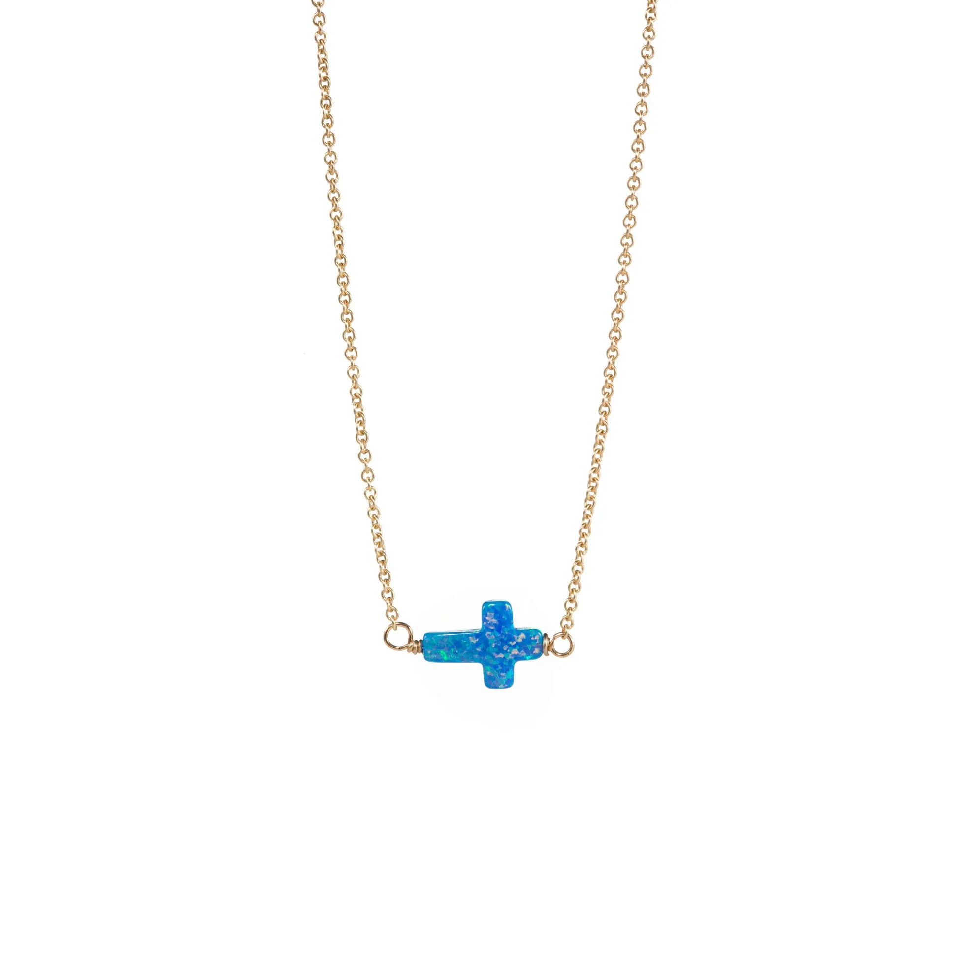 bara boheme | Small "CROSS" Opal Choker