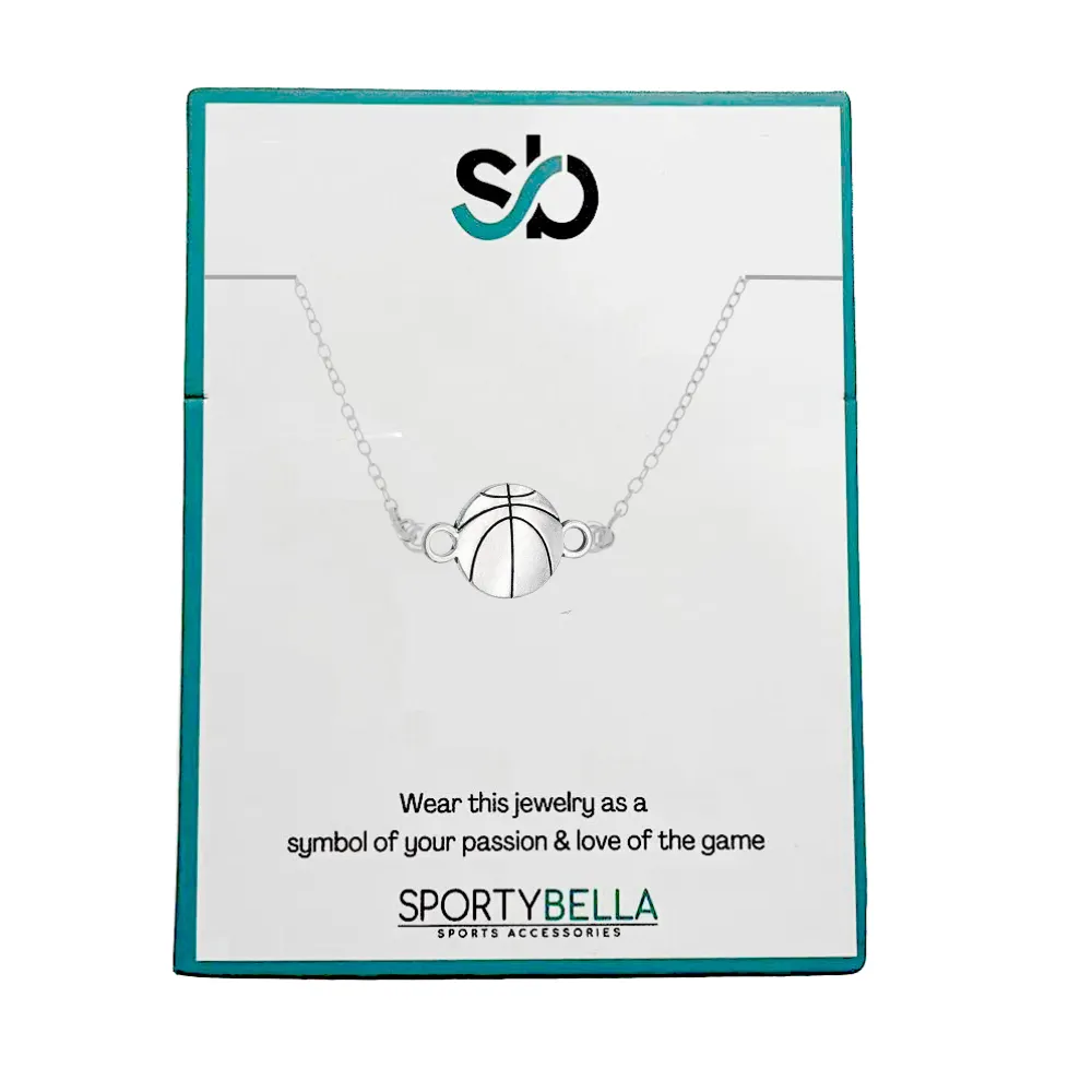 Basketball Pendant Necklace