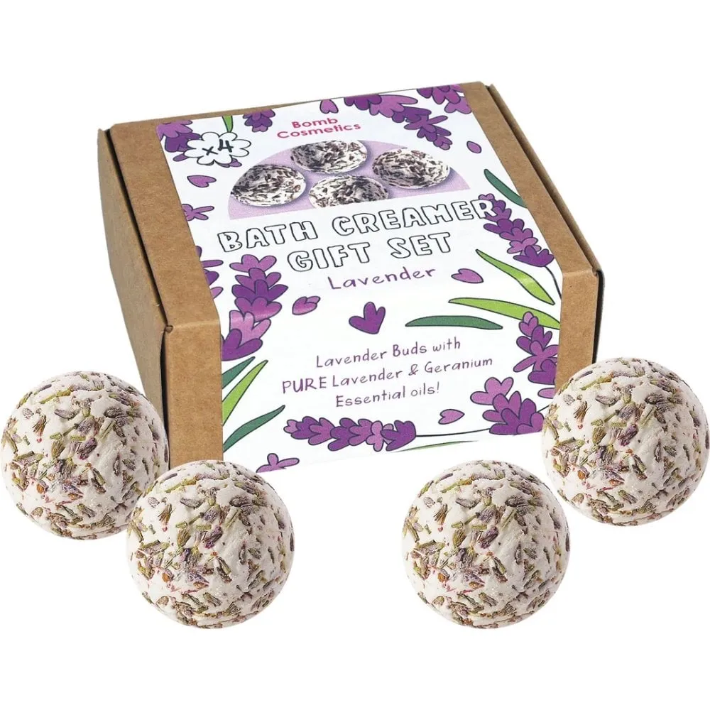 Bomb Cosmetics Raw Lavender Bath Creamer Gift Set