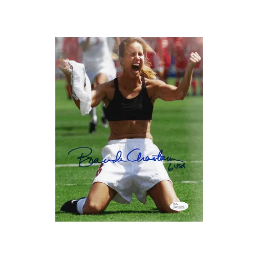 Brandi Chastain Autographed 8 x 10 Photo (JSA) Soccer