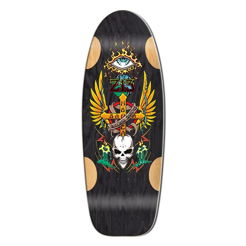 Bull Dog Designs Z-13 BLACK STAIN 33"x 11.875"x WB 18.5" Skateboard Deck