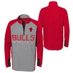 Chicago Bulls Basketball Youth Gray NBA 1/4 Zip