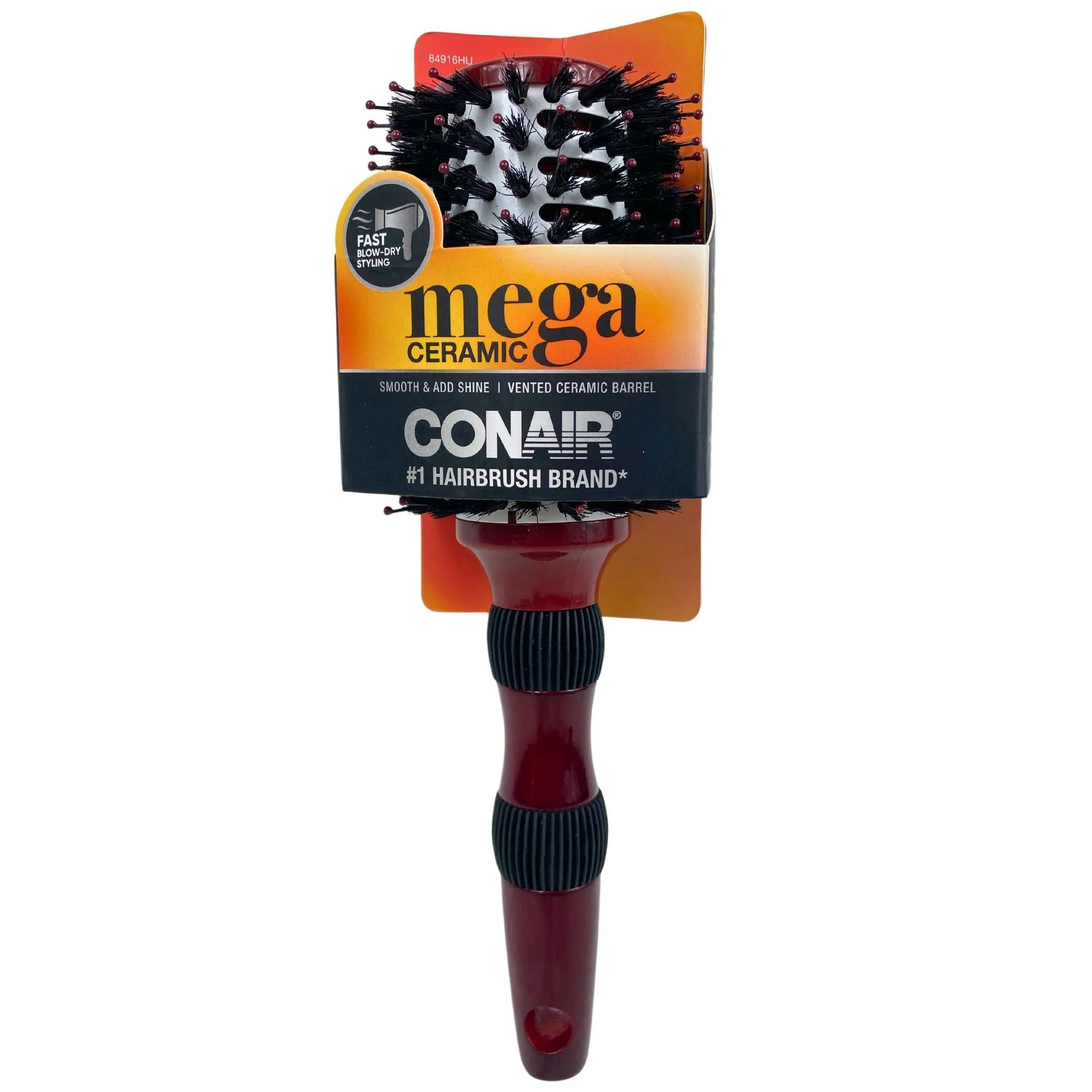 Conair Mega Ceramic #1 Hairbrush Brand Smooth & Add Shine Vented Ceramic Barrel (40 Pcs Lot)