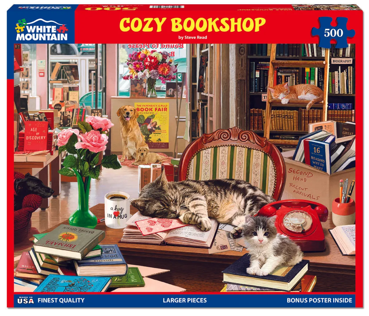 Cozy Bookshop (1797pz) - 500 Piece Jigsaw Puzzle