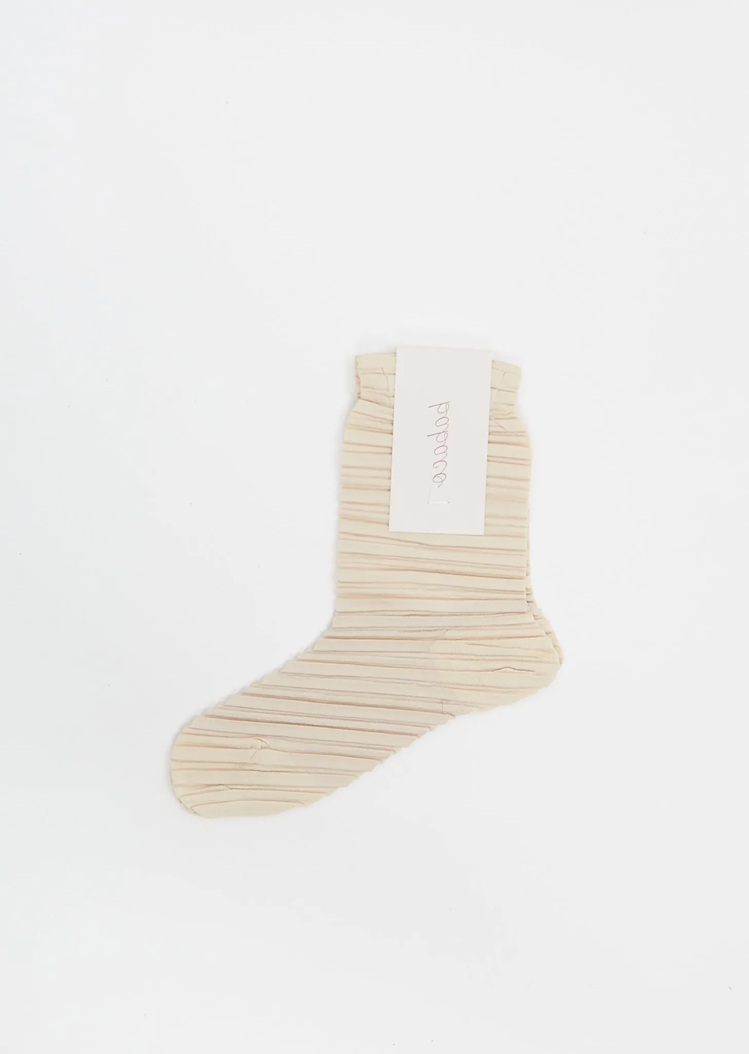 Crushed Socks — Beige