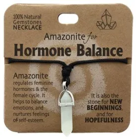 Crystal Necklace - Amazonite for Hormone Balance