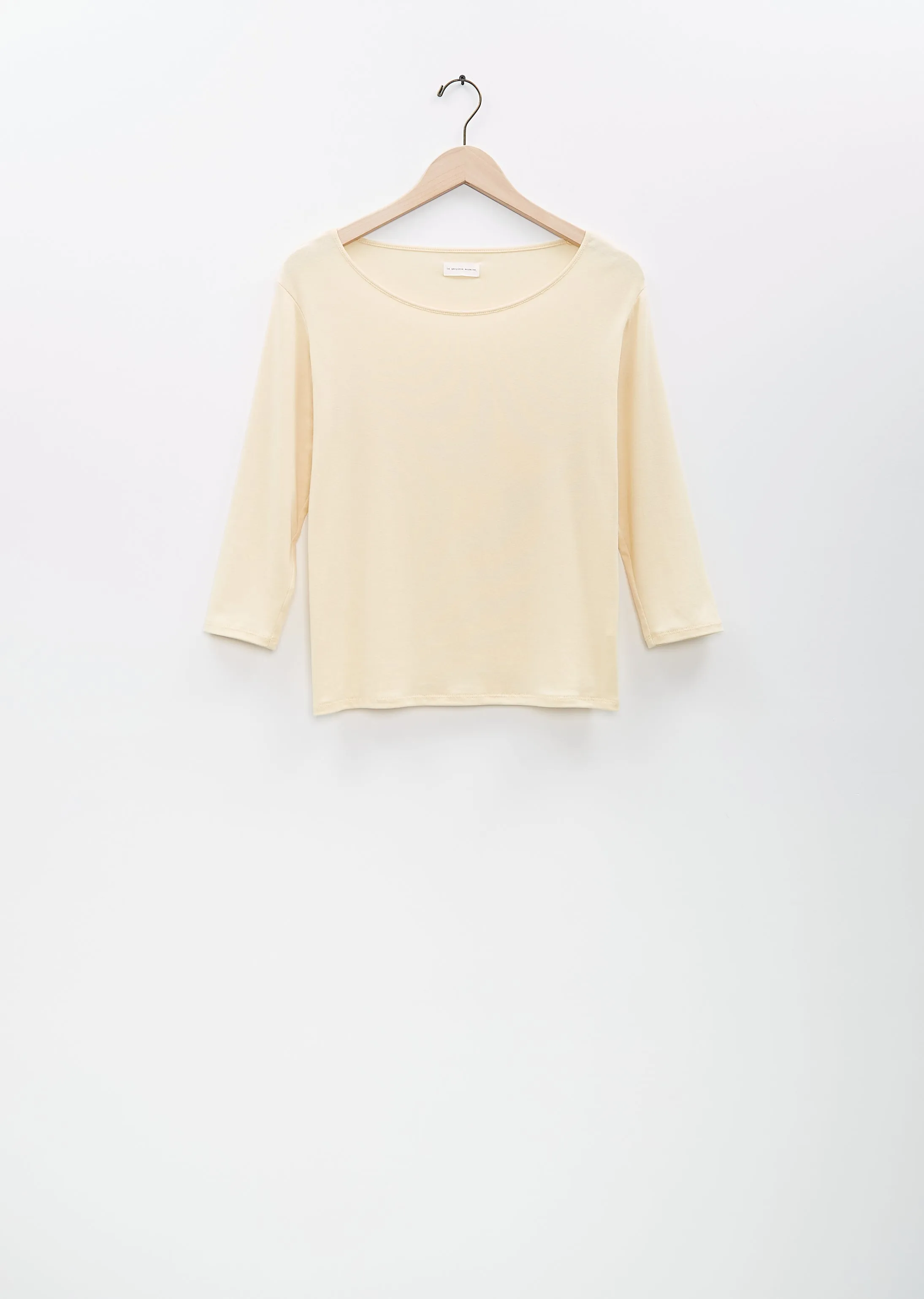 Didion Rib Tee — Pale Yellow