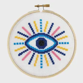 Evil Eye Cross Stitch Kit