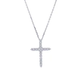 Faithful Cross Diamond Necklace 1/2ct