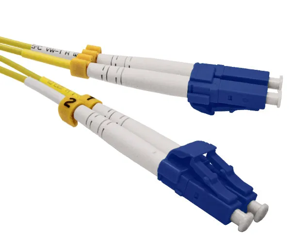 Fiber Optic Patch Cable, LC to LC, Single Mode 9/125, Duplex