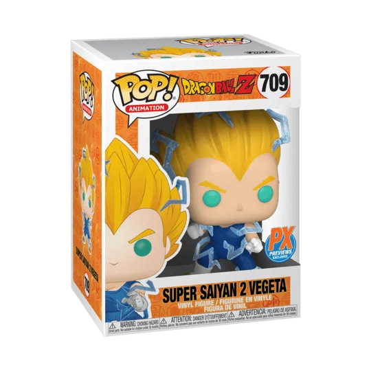 Funko Pop! Animation: Dragon Ball Super Saiyan 2 Vegeta #709 PX Previews Exclusive