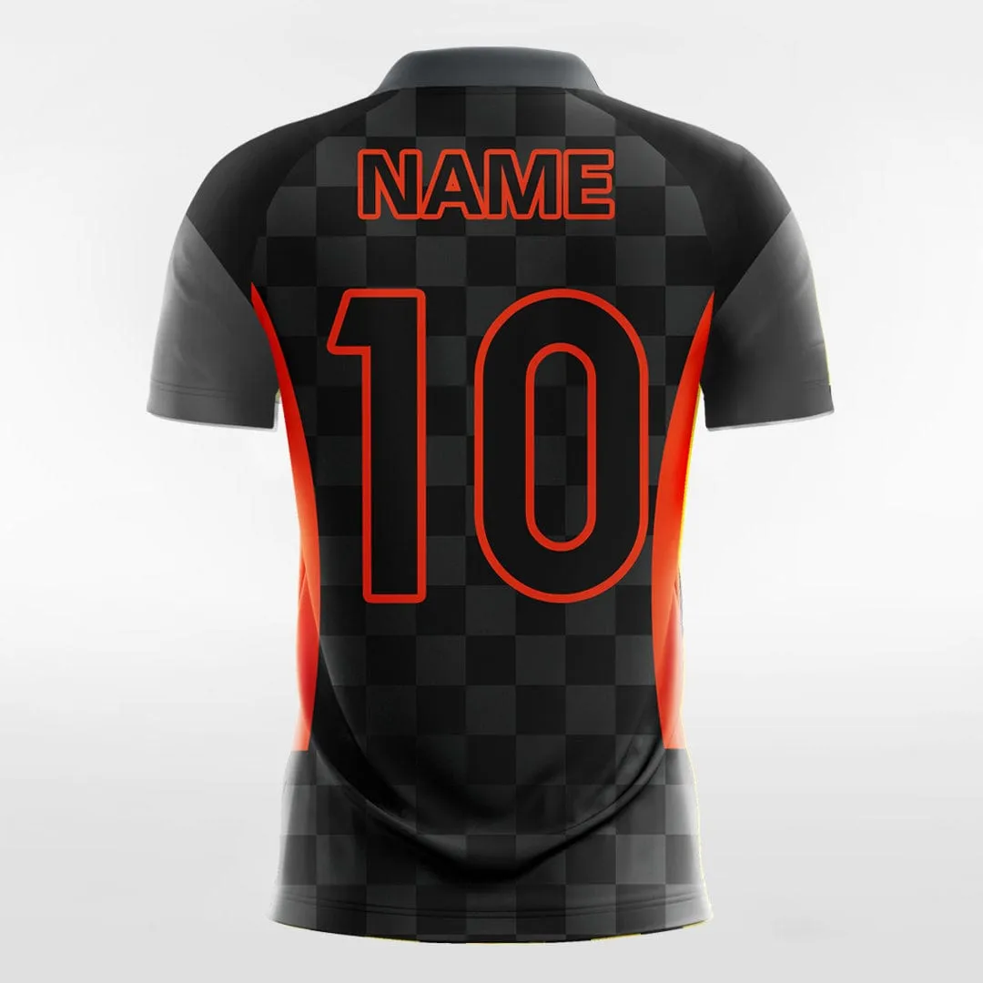 Gradient Plaid - Custom Women Soccer Jerseys Design Black