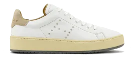 HOGAN H672 SNEAKER WHITE CAMEL STUDS