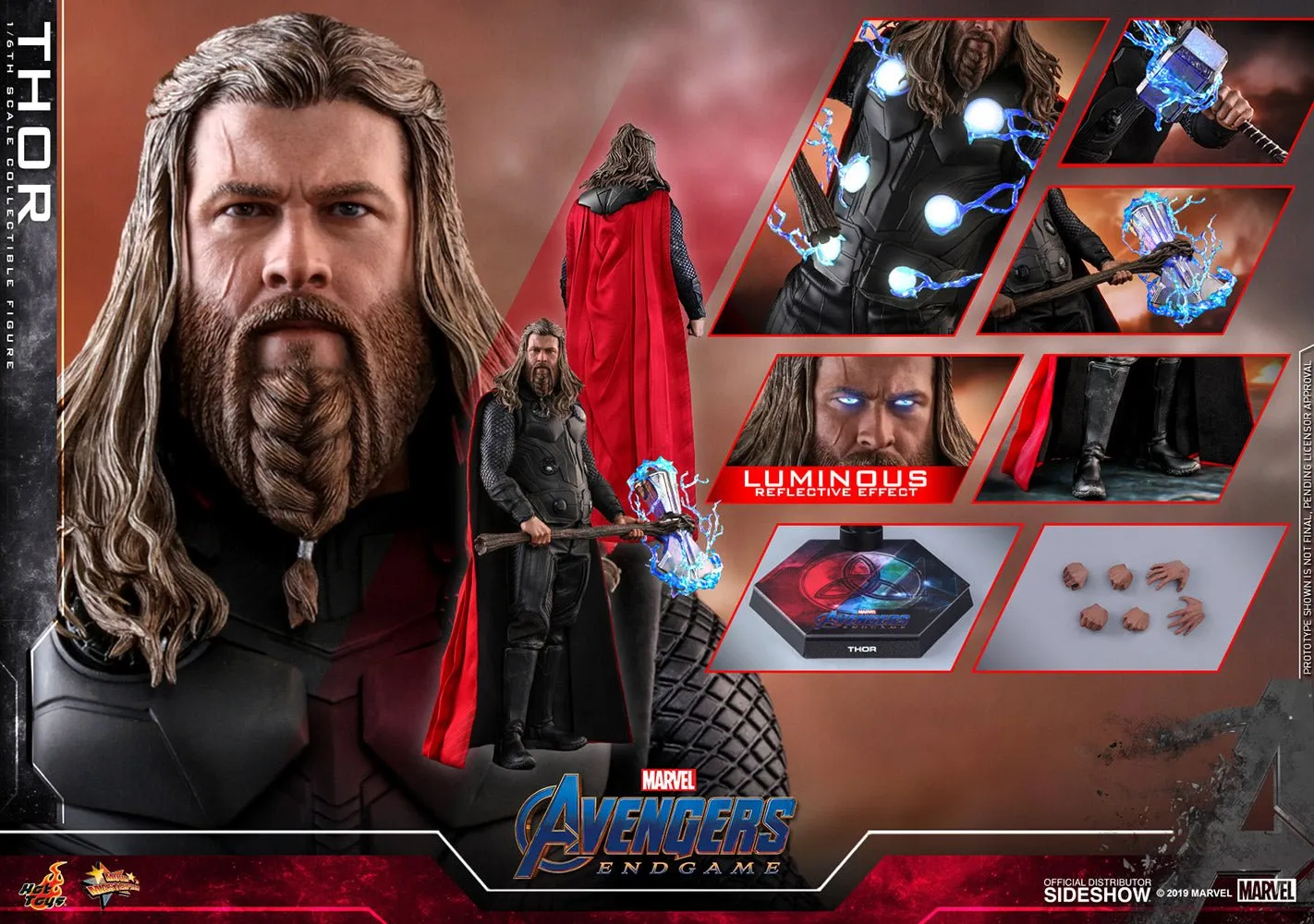 Hot Toys Thor Marvel End Game Sixth Scale Figue