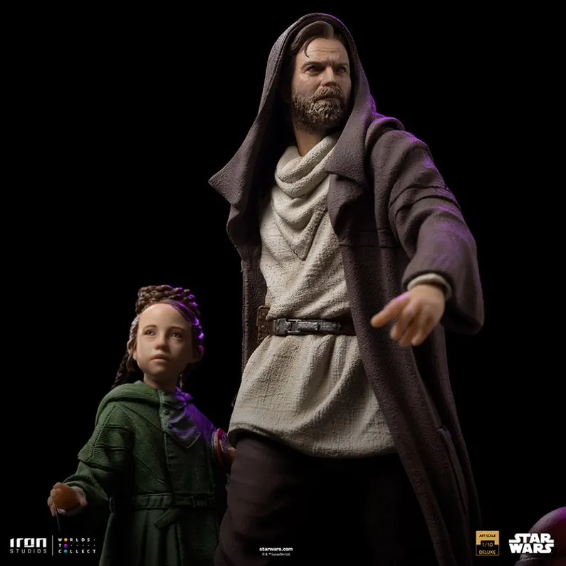 Iron Studios Star Wars: Obi-Wan and Young Leia Deluxe Art Scale 1/10 Statue