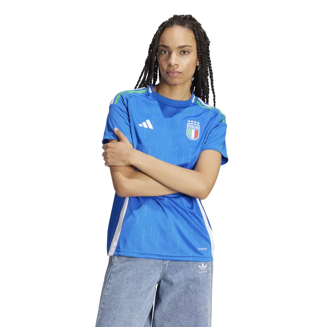 Italy 2024 Adidas Home Women's Jersey Blue