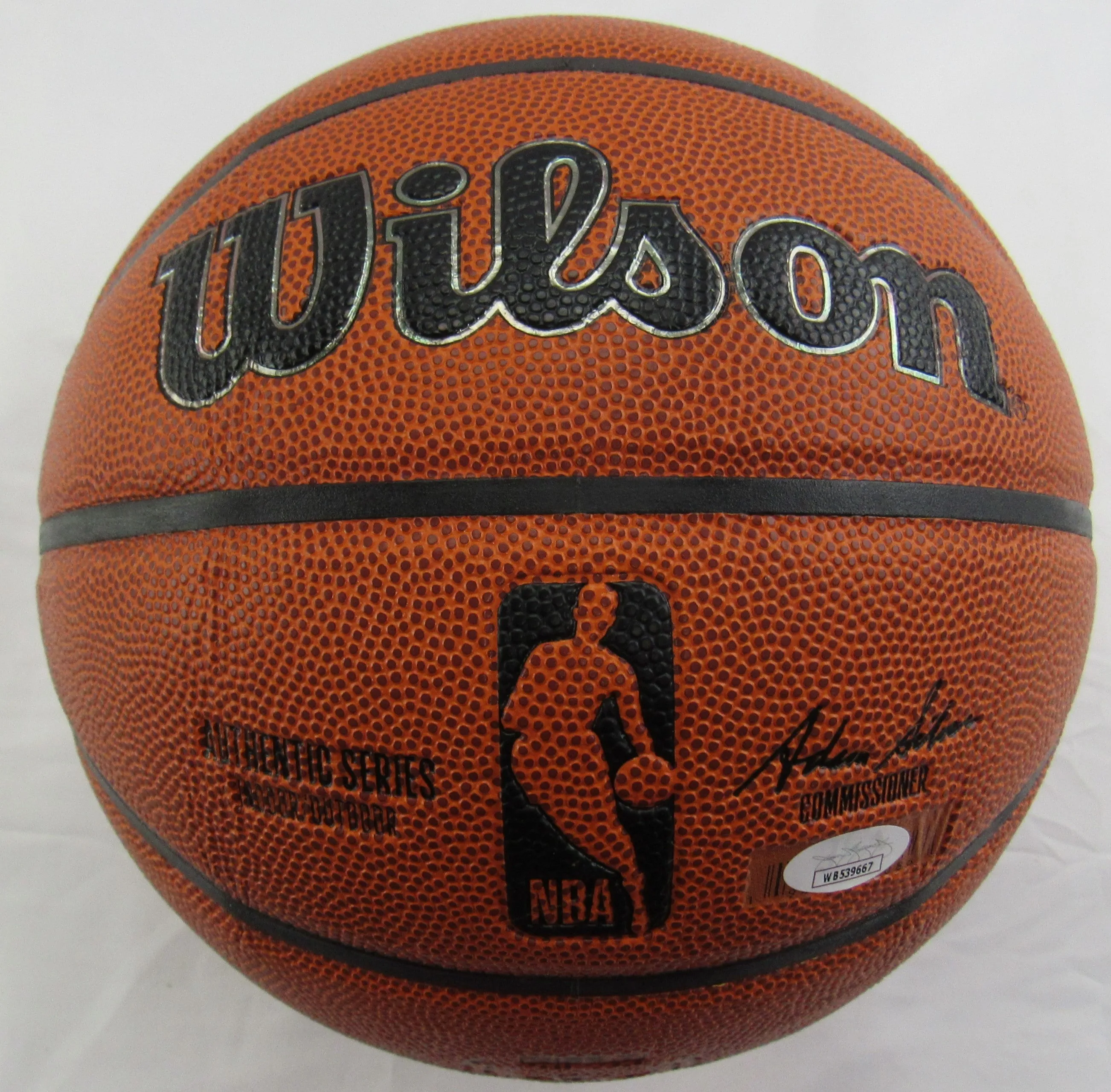 John Starks Signed Wilson NBA Basketball JSA Witness COA