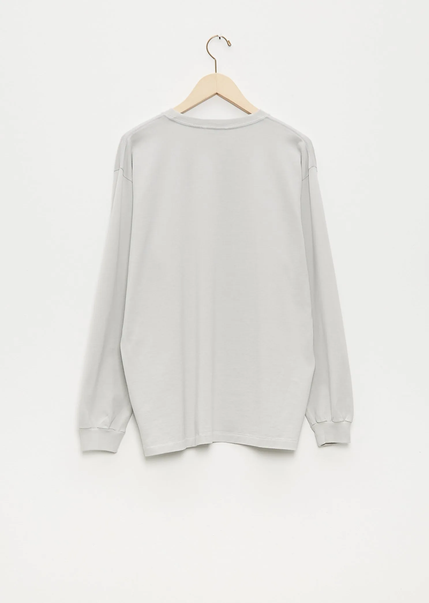 Luster Plaiting L/S Tee — Light Blue