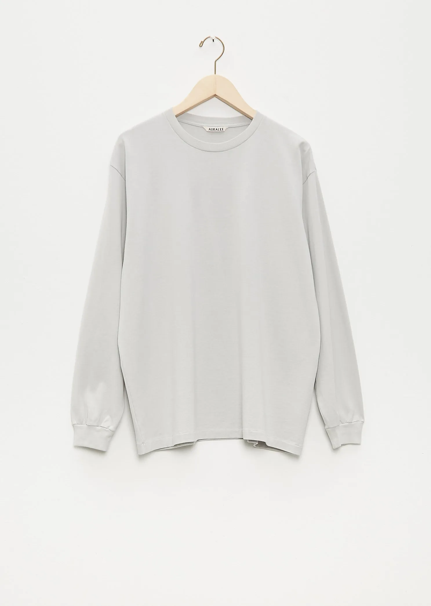 Luster Plaiting L/S Tee — Light Blue