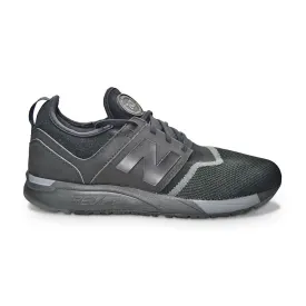 Mens New Balance Moyen - MRL247BY - Triple Black Grey Trainers