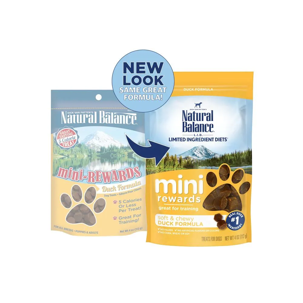 Natural Balance Limited Ingredient Diets Mini Rewards Duck Formula Dog Treats