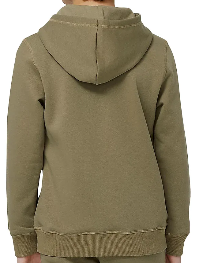 New Balance Junior Essentials Reimagined French Terry Hoodie Covert Green