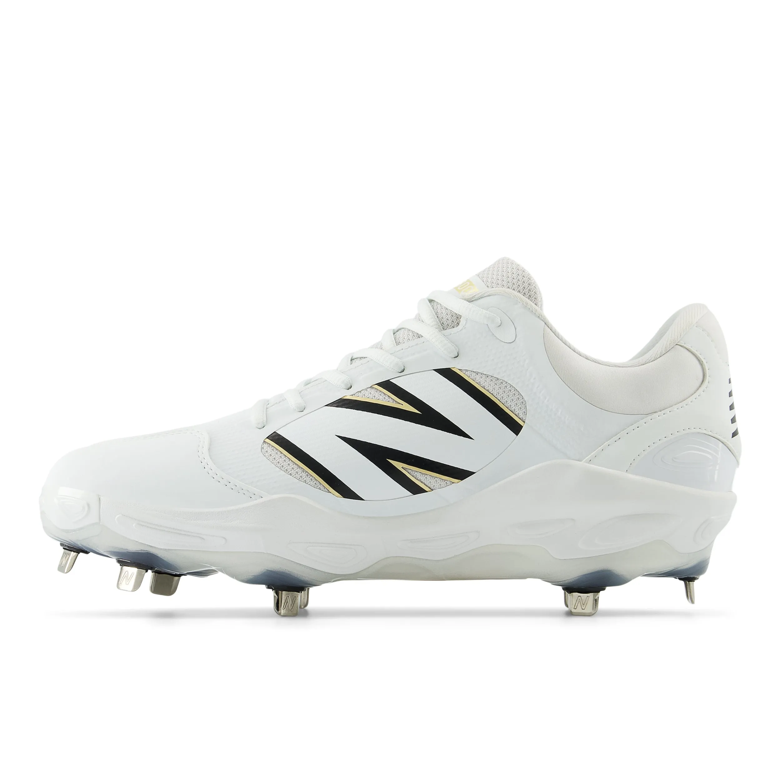 New Balance L3000 V7 Metal Cleats - White - D Fit