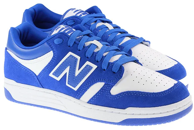 New Balance Trainers Mens 480 Low Leather Marine Blue