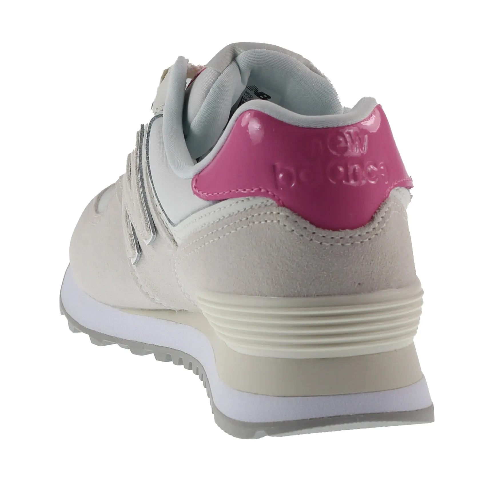 New Balance Trainers Womens 574 Sea Salt and Real Pink