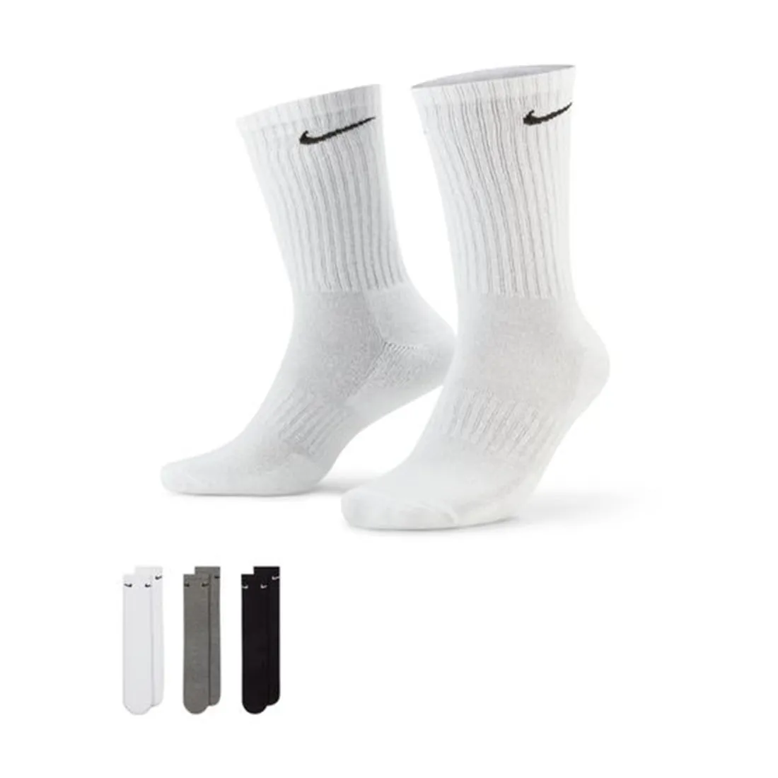 NIKE EVERYDAY CUSHIONED TRAINING CREW SOCKS (3 PAIRS) MULTI