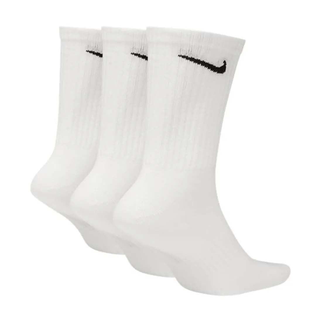 NIKE EVERYDAY LIGHTWEIGHT TRAINING CREW SOCKS (3 PAIRS) WHITE