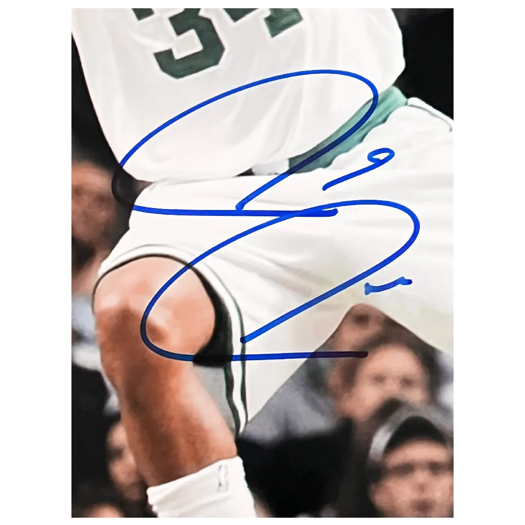 Paul Pierce Signed Boston Dunking Basketball 16x20 Photo (Beckett)