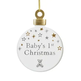 Plaque Resin 'Baby's 1st Christmas'