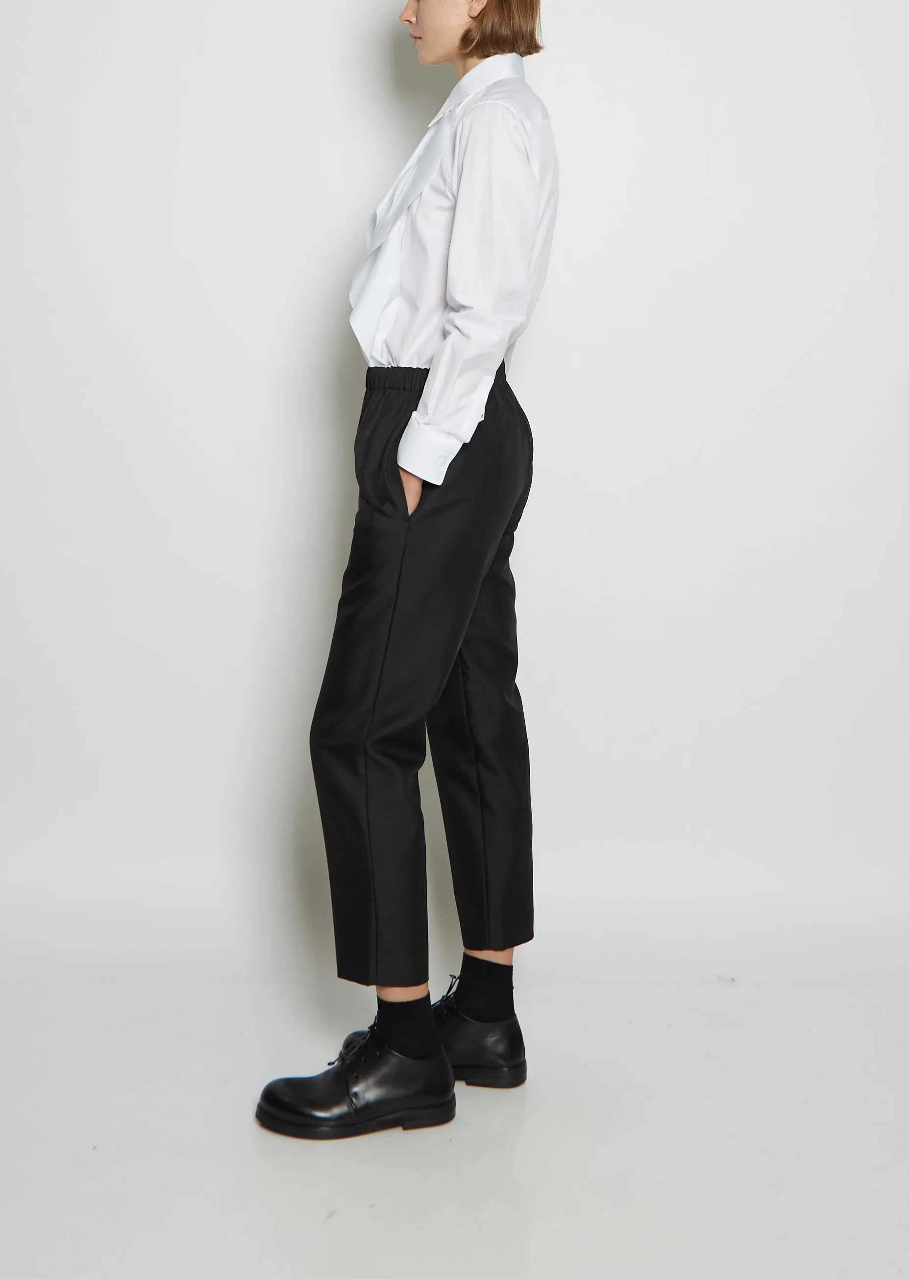 Polyester Twill Straight Leg Pant