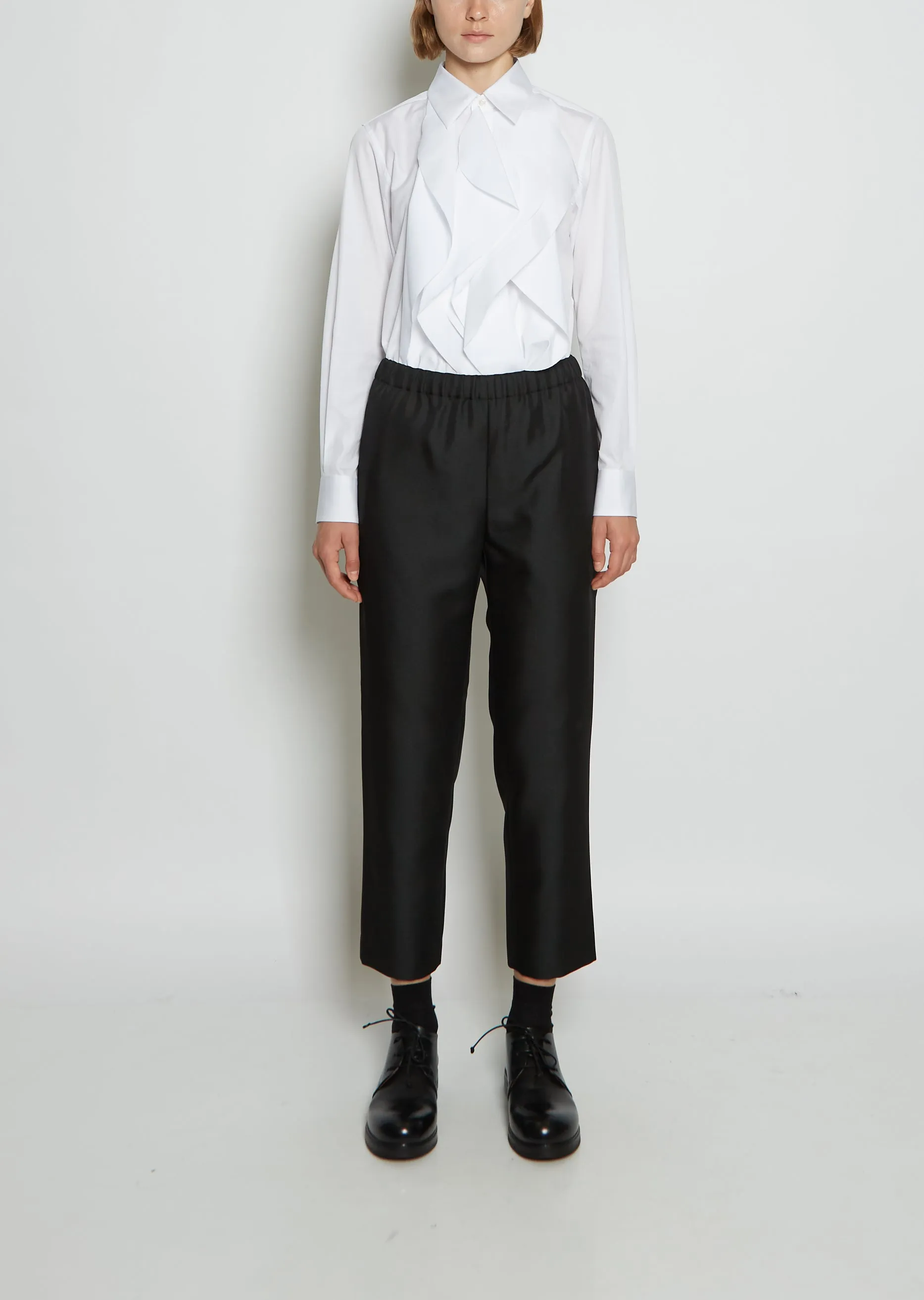 Polyester Twill Straight Leg Pant