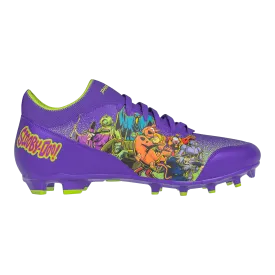 Scooby-Doo 'Unmasked' Purple Youth Football Cleats - Velocity 3.0 by Phenom Elite