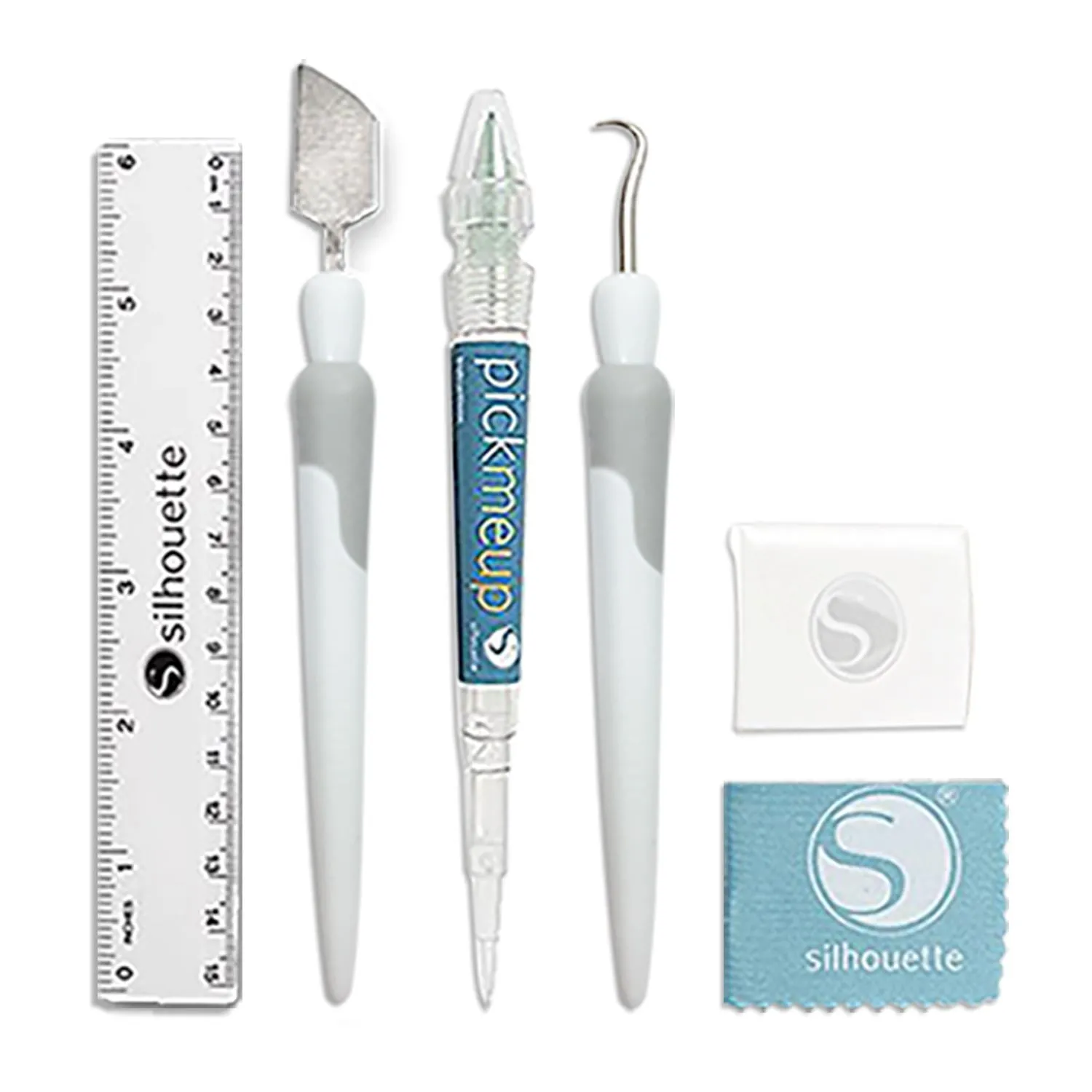 Silhouette White Cameo 5 w/ Deluxe Blade & Tool Pack, Mat Pack, Guides, Designs