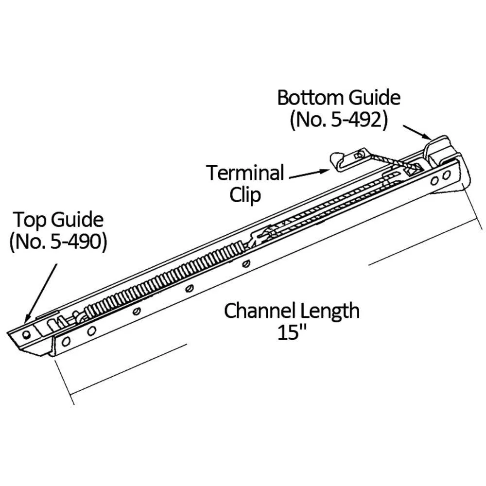 Single Hung Sliding Window 15" Sash Balance With Wings 10-12 Lbs