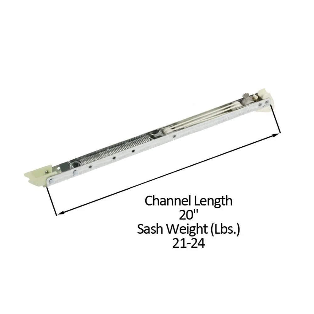 Single Hung Sliding Window 20" Sash Balance 21-24 Lbs