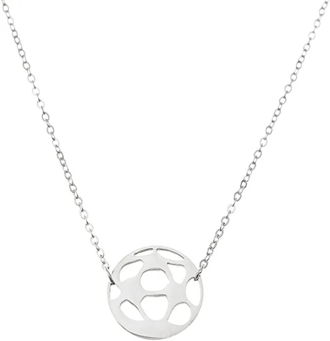 Soccer Dainty Charm Stainless Steel Necklace