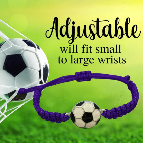 Soccer Rope Bracelet - Pick Color