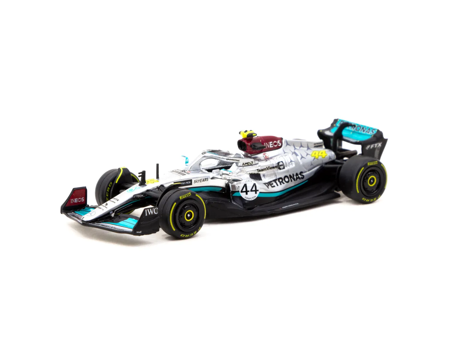 Tarmac Works 1/64 Mercedes-AMG F1 W13 E Performance Belgian Grand Prix 2022 Lewis Hamilton #44 - GLOBAL64