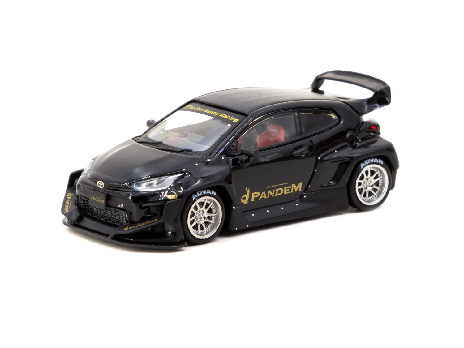 Tarmac Works 1/64 Pandem Toyota GR Yaris Black - ROAD64