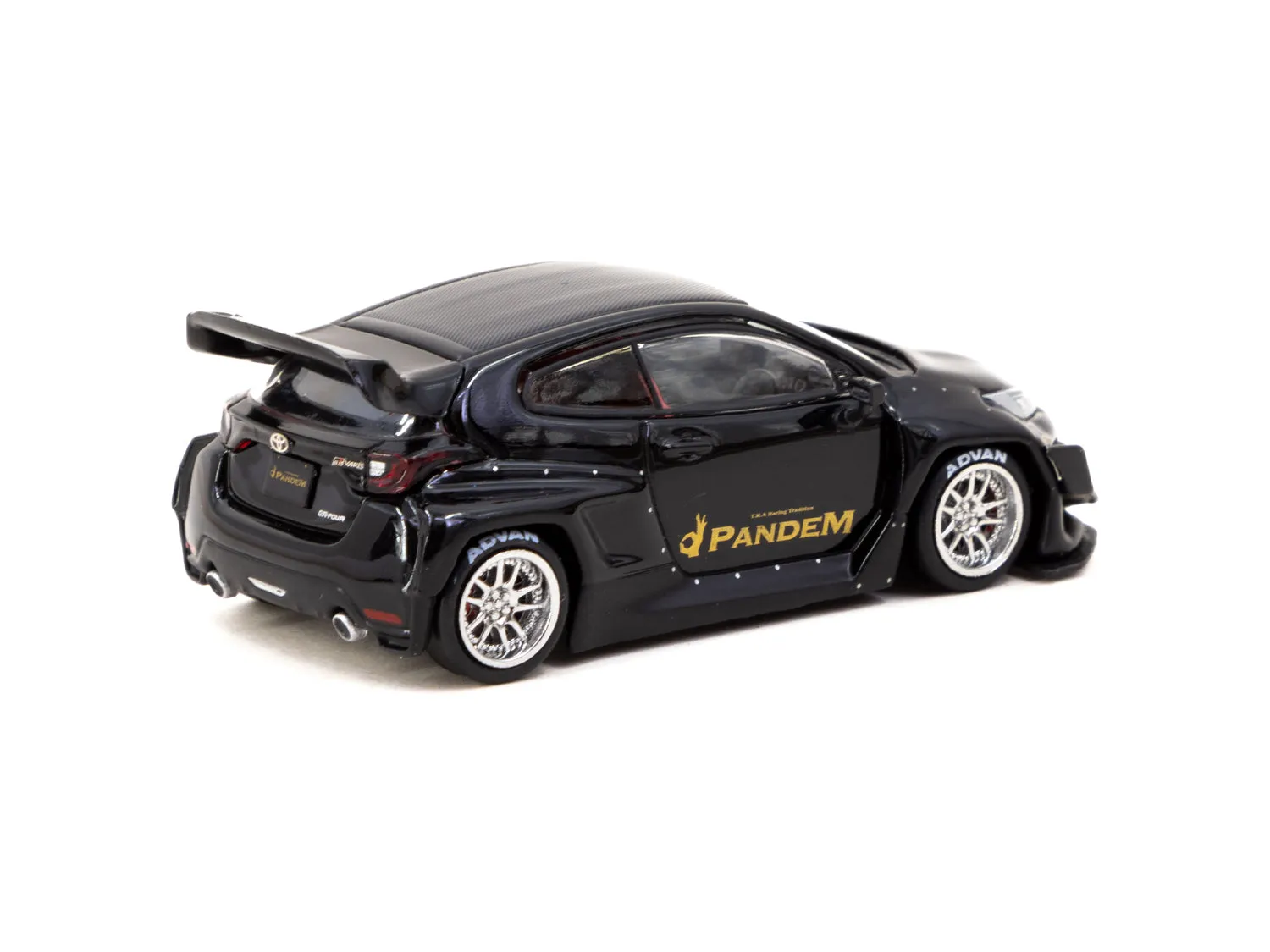 Tarmac Works 1/64 Pandem Toyota GR Yaris Black - ROAD64